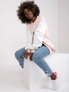 Bluza bomberka damska, rozpinana, różowa, Ex Moda