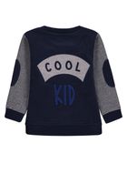 Bluza chłopięca, rozpinana, granatowo-szara, Tom Tailor