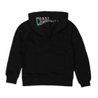 Bluza chłopięca z kapturem, rozpinana, czarna, Tom Tailor