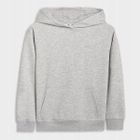 Bluza chłopięca z kapturem, szara, 4F