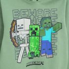 Bluza chłopięca z kapturem, zielona, Minecraft