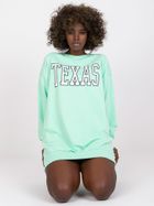 Bluza damska, miętowa, Ex Moda