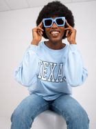 Bluza damska, niebieska, Ex Moda