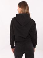 Bluza damska z kapturem, czarna, Sublevel