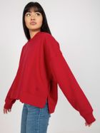 Bluza damska z kapturem, czerwona, Mayflies