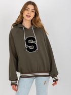 Bluza damska z kapturem, khaki, Relevance