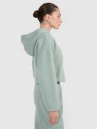 Bluza damska z kapturem, miętowa, 4F