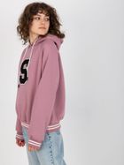 Bluza damska z kapturem, różowa, Relevance