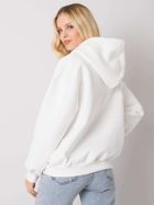 Bluza damska z kapturem, rozpinana, biała, Ex Moda