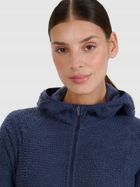 Bluza damska z kapturem, rozpinana, granatowa, Primaloft Active, 4F