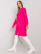 Bluza damska z kapturem, rozpinana, różowa, Relevance