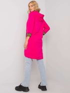 Bluza damska z kapturem, rozpinana, różowa, Relevance