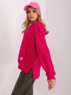 Bluza damska z kapturem, rozpinana, różowa, Relevance