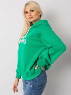 Bluza damska z kapturem, zielona, Ex Moda