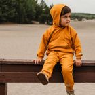 Bluza dziecięca z kapturem, musztardowa, Eevi