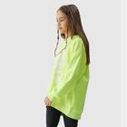 Bluza dziewczęca, limonkowa, 4F