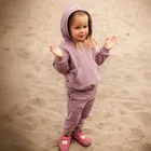 Bluza dziewczęca z kapturem, fioletowa, Eevi