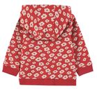 Bluza dziewczęca z kapturem, rozpinana, czerwona, Tom Tailor