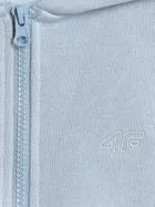 Bluza dziewczęca z kapturem, rozpinana, niebieska, 4F