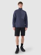 Bluza męska, rozpinana, niebieska, 4F