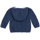 Bluza niemowlęca z kapturem, rozpinana, niebieska, Kanz