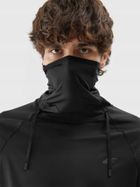 Bluza termoaktywna męska, komin, czarna, 4F