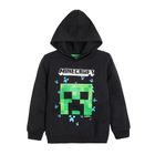 Bluza z kapturem chłopięca, czarna, Minecraft