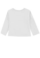Bluzka chłopięca z długim rękawem, biała, Tom Tailor