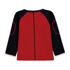 Bluzka chłopięca z długim rękawem, czerwona, Kanz