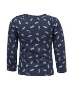 Bluzka chłopięca z długim rękawem, granatowa, Lief