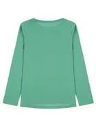 Bluzka chłopięca z długim rękawem, zielona, Tom Tailor