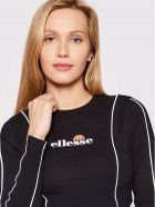 Bluzka damska z długim rękawem, crop top, czarna, Ellesse