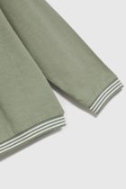 Bluzka damska z długim rękawem, khaki, Moodo