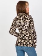 Bluzka damska z długim rękawem, welurowa, mix, Rue Paris