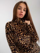 Bluzka damska z długim rękawem, welurowa, mix, Rue Paris