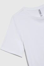 Bluzka damska z krótkim rękawem, biała, Moodo