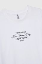 Bluzka damska z krótkim rękawem, biała, Moodo