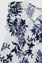 Bluzka damska z krótkim rękawem, biała, Moodo