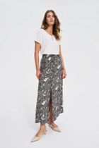 Bluzka damska z krótkim rękawem, biała, Moodo