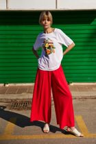 Bluzka damska z krótkim rękawem, biała, Moodo