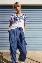 Bluzka damska z krótkim rękawem, biała, Moodo