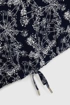 Bluzka damska z krótkim rękawem, granatowa, Moodo