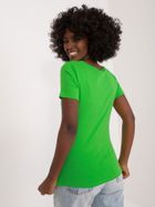 Bluzka damska z krótkim rękawem, zielona, Ambitionfly