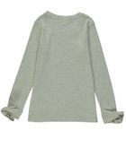 Bluzka dziewczęca z długim rękawem, beżowa melanż, I need vitamin sea, Tom Tailor