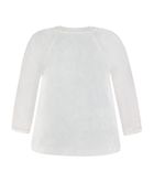 Bluzka dziewczęca z długim rękawem, biała, Kanz