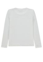 Bluzka dziewczęca z długim rękawem, biała, Tom Tailor