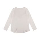 Bluzka dziewczęca z długim rękawem, biała, Tom Tailor