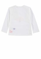 Bluzka dziewczęca z długim rękawem, biała, Tom Tailor