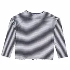 Bluzka dziewczęca z długim rękawem, biało-niebieska, Tom Tailor