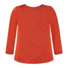 Bluzka dziewczęca z długim rękawem, czerwona, Kanz
